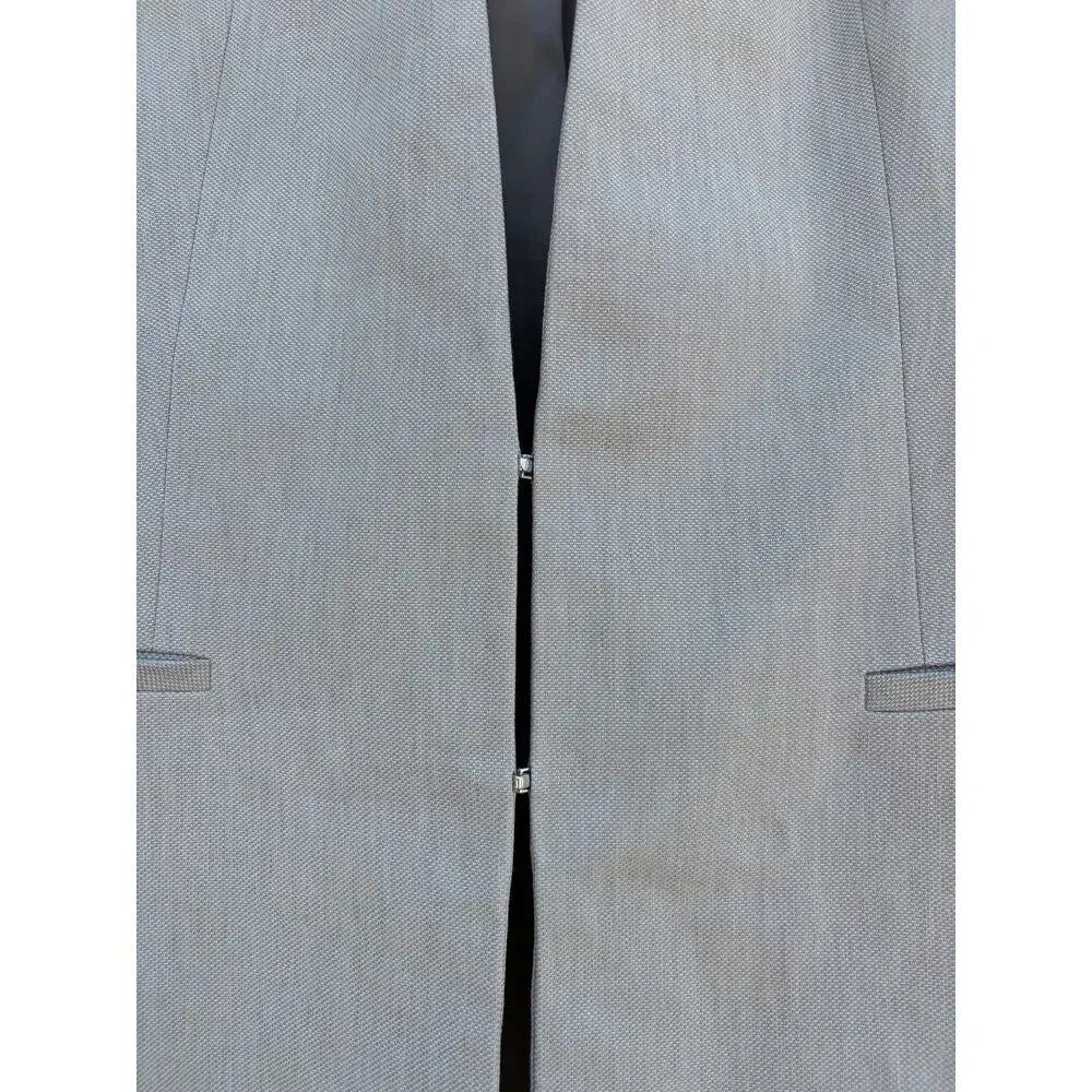 HUGO BOSS Aresas Blazer, Women's Beige Linen, Two‎ Clasp Closure, Sz 8 - Picture 4 of 7